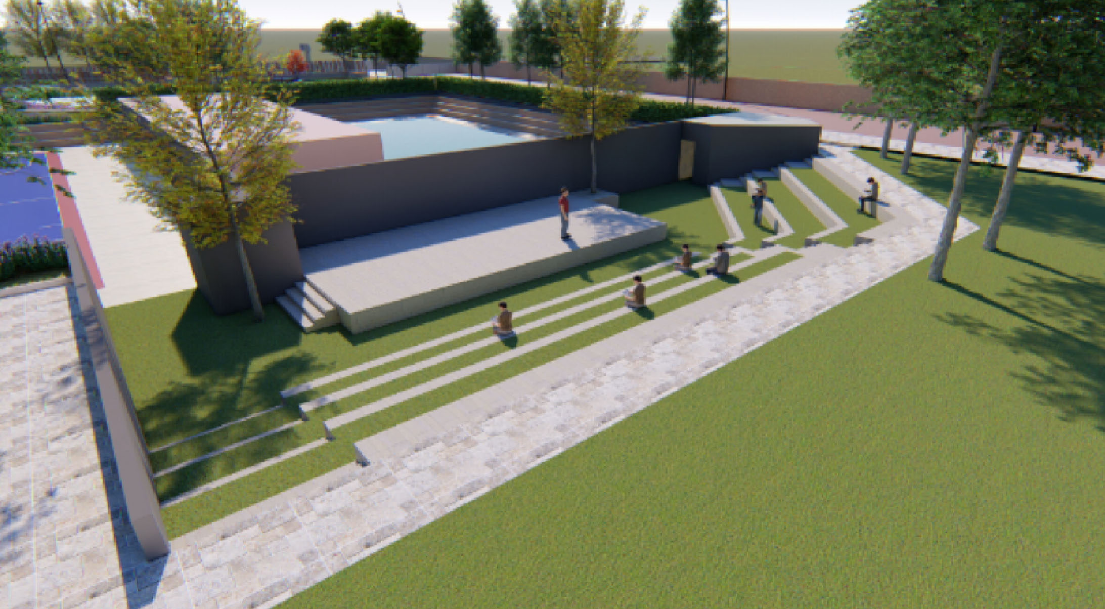 sports complex landscape
